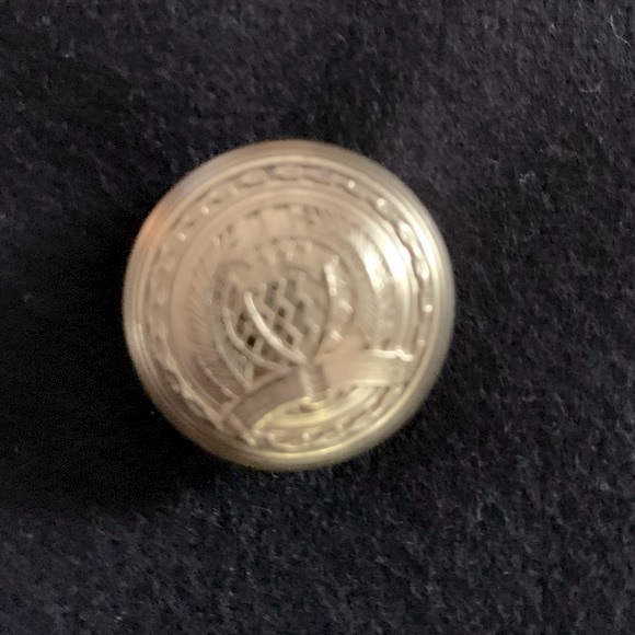 Balmain x H&M dark navy double breasted wool coat with gold buttons Size 4 - Picture 7 of 11